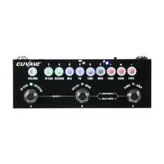 Pedal de efeito combinado para guitarra elétrica multifuncional e portátil CUVAVE CUBE BABY Reprodução de música sem fio