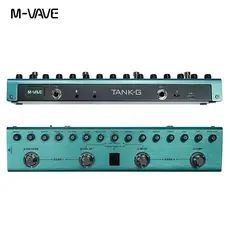 Pedal de efeitos para guitarra M-VAVE Tank-G Recarregável 36 predefinições 9 slots de pré-amplificador 8 slots de cabine