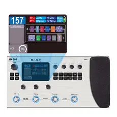 Pedal multifuncional de efeitos para guitarra/baixo M-VAVE MK-300 | Looper 150s + 128 baterias MIDI DAW | Modelagem