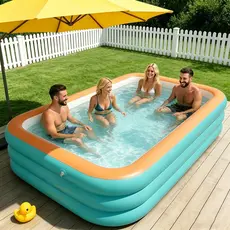 Piscina inflável, fácil de guardar e não ocupa espaço. Leve para dentro ou fora de casa – modelo dobrável Piscina