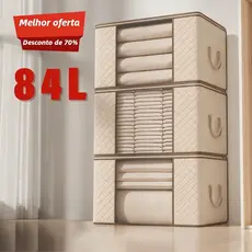 Saco Organizador para Cobertor Caixa Organizadora Casaco Guarda Roupa Grande Caixa de Roupas Anti-Poeira Umidade Armário