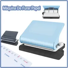 Furador De Papel Com 10 Furos Ferramenta Portátil Para Furar Documentos E Encadernação