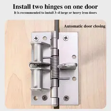 Dobradiças de Fecho de Porta Automático de Aço Inoxidável com Mola Ajustável