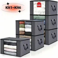 Saco Organizador para Cobertor Caixa Organizadora Casaco Guarda Roupa Grande Caixa de Roupas Anti-Poeira Umidade Armário