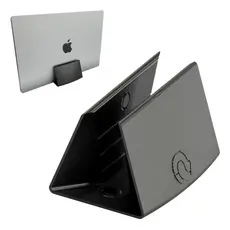 Suporte Notebook Vertical Portatil Preto Universal Mesa - 26mm, 20mm e 16mm