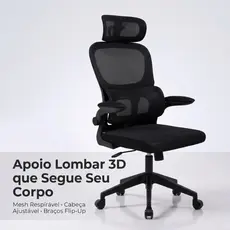 Cadeira Escritório Ergonômica Stoel Summit Pro Cinza e Branca ou Preta Confortável Reclinável Apoio Lombar 3D
