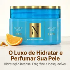 Creme Hidratante Corporal Perfumado Exotic Neeche House Ambar Baunilha Sandalo Citrico 200ml