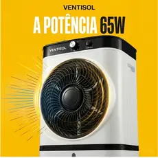 Climatizador Ventisol 9L Silencioso 65W Econômico Portátil Original 220V