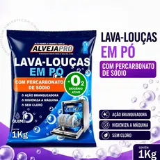 Detergente Lava Louças Em Pó Para Máquina Com Percarbonato Remove Gordura Pesada