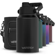WATERSY Garrafa térmica em aço inoxidável, com grande capacidade de 3785 ml,portátil para viagens e com alça