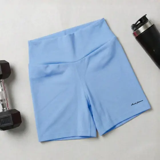 Shorts Feminino Fitness Poliamida Zero Transparência Confortável Alta Sustentação Academia