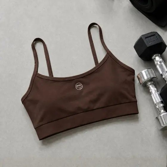 Top com Bojo Fitness Poliamida Zero Transparência Compressão Alta Sustentação Academia Feminino