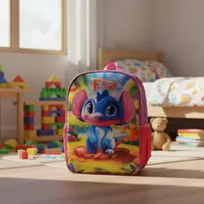 Mochila Infantil Blue Friend 13 Litros Escolar Acolchoada