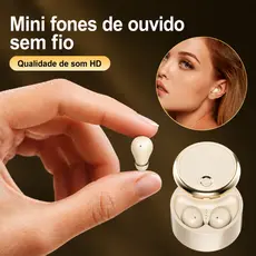 Y15 Mini Fones de Ouvido Invisíveis Bluetooth 5.4 True Wireless Intra-auriculares para Esportes