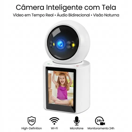 Câmera Interna Profissional ICSEE | Resolução Ultra HD 6K | Ideal para Segurança e Comunicações Videoconferenciais