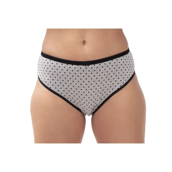 Calcinha Kit 6 ou 3 Peças Cós Alto Tangão em Cotton Calçola Feminina Estampadas Plus