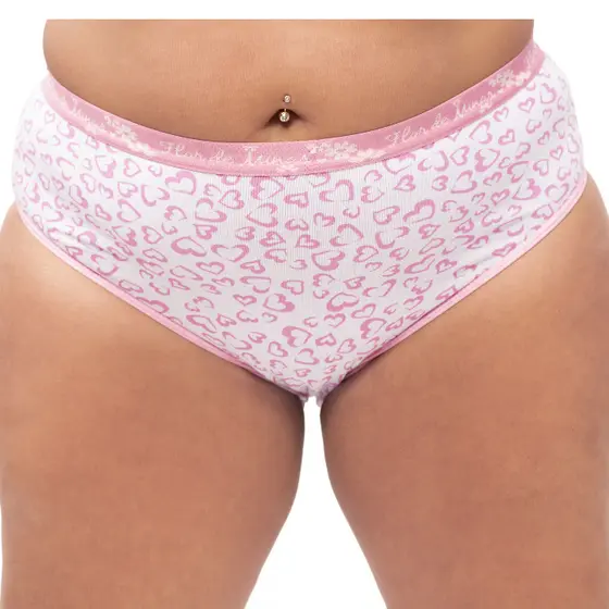 Kit 6pç Tangão Feminino Plus Size Calcinha de Cós alto Especial Estampadas em Cotton