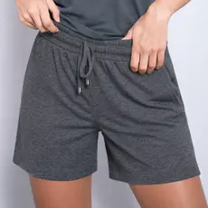 Shorts Feminino Com Bolso Linha Premium Em Viscose Confort Elegante