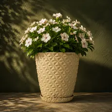 vaso plantas Flores decoracao 30cm prato resistente modelo diamante polietileno uso interno  externo