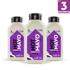 Kit Maionese Vegetal NotCo NotMayo Alho Squeeze 350g