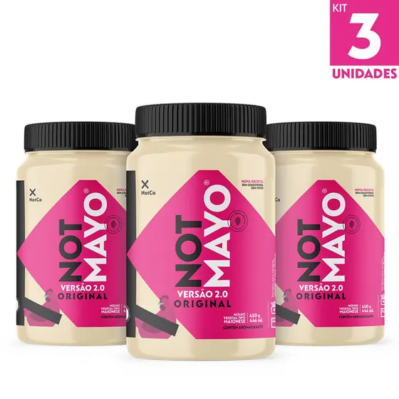 Kit Maionese Vegetal NotCo NotMayo Pote 450g