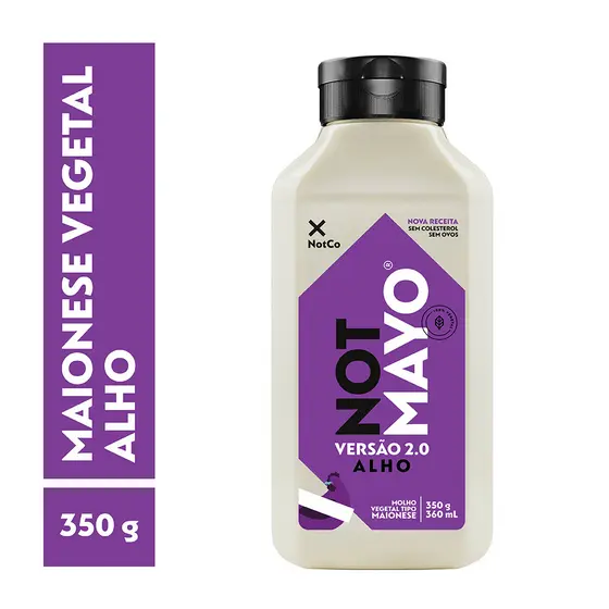 Maionese Vegetal NotCo NotMayo Alho Squeeze 350g