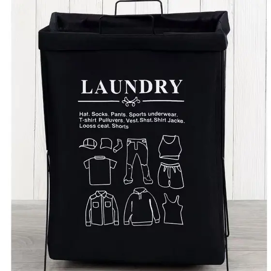 48 litros Cesto Retangular Organizador Dobrável Multiuso Roupa Suja Brinquedo