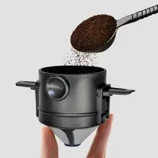Mini Filtro De Café Chá Coador De Café Reutilizável Portátil Inox