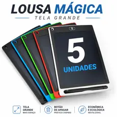 5 Lousa Magica Infantil Tablet Magico Grande Digital Lousa Para Desenho