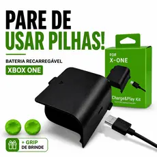 Carregador Bateria Para Controle Xbox One S Fat Series S Recarregável