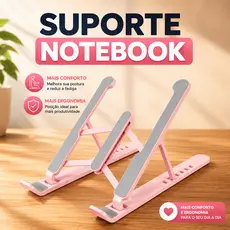 Suporte Para Notebook Apoio Ajustavel Laptop Tablet Dobravel