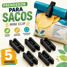 Kit Clip Fecha Embalagens Prendedor Vedador Para Saco Alimento