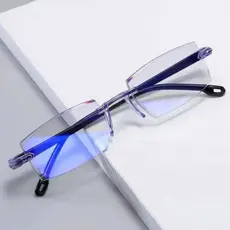 Óculos Inteligente com Ajuste de Grau Automático - Anti Luz Azul - Visão Perto e Longe