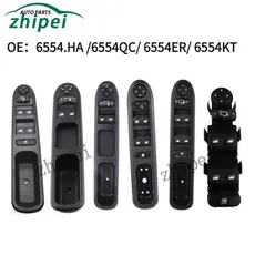 Interruptor Mestre Da Janela De Energia Elétrica Para Citroen C3 C4 Peugeot 207 307 407 2000-2014 6554 . HA 6554QC 6554E