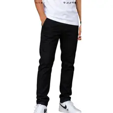 calça sarja social infantil juvenil masculino estilo clássico bolso traseiro embutido