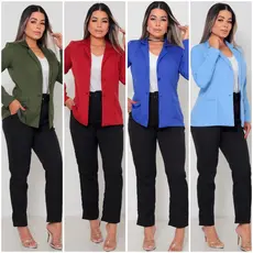 BLAZER SOCIAL FEMININA EM ALFAIATARIA