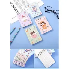 kit /2 Caderno De Capa Dura Espiral A7 De Capa Dura 80 Folhas tamanho 75X105
