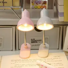 Mini Lâmpada De Mesa LED Alimentada Por Bateria Livro De Leitura com Clipe De suporte Luz Ajustável Portátil.