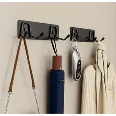 Ganchos Modernos Metal para Parede | Multi-Funcional para Toalhas, Mochilas & Acessórios