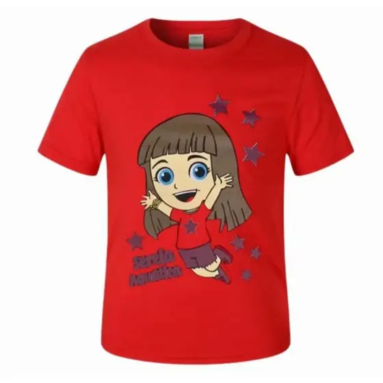 Camiseta camisa blusa infantil Lucas Neto e Gi Fantasia Unissex 100% Algodão JF Essencial