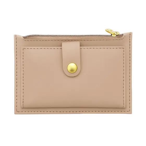 Moda Feminina Carteira Multifuncional Botão De Pressão Bolsa De Moedas  Lançamento