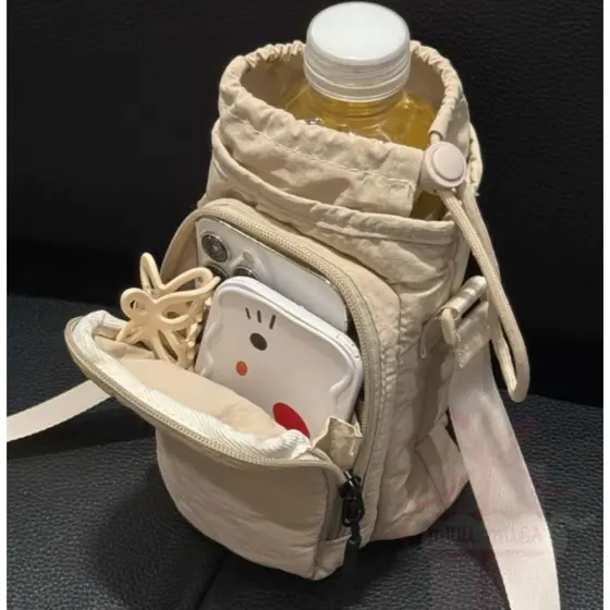 Bolsa portátil de garrafa de água, com saco de telefone celular
