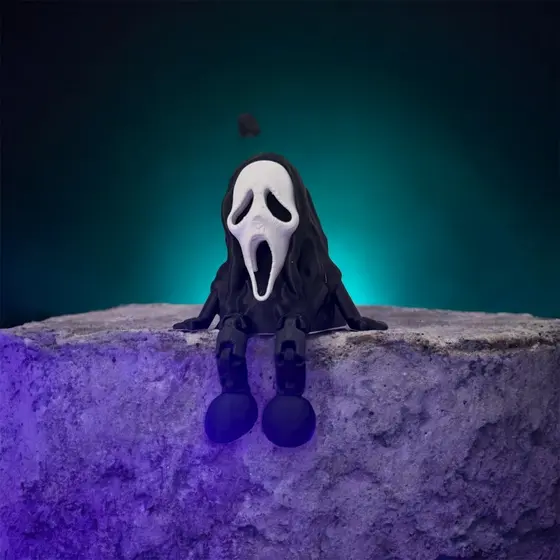 Boneco Ghost Face – Articulado 3D | Decoração Setup Gamer / Terror Geek