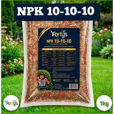 NPK 10-10-10 1 kg Adubo Fertilizante Granulado para Plantas, Jardim, Horta e Flores FORTYS