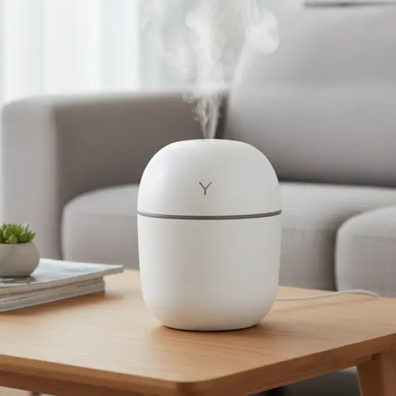 Umidificador USB 250ml Portátil – Aromaterapia, Neblina Contínua e Super Silenciosoo