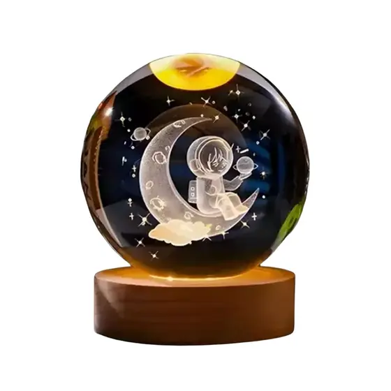 Lúminaria de Mesa Led Bola Cristal BM-F976B