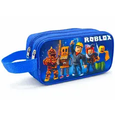Estojo Escolar Infantil Roblox Dois Compartimentos e Alça