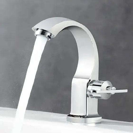 Torneira 304 Inox Banheiro 100% Metal Brilhante Para Cuba, Banheiro é Lavatórios