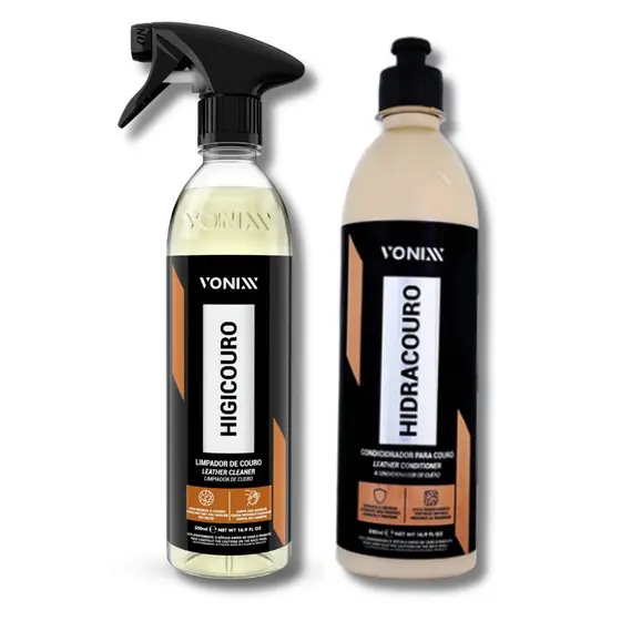Kit Vonixx Higicouro e HIdracouro 500 ml Limpeza e Hidratação