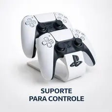 Suporte Duplo para Controle PS5 DualSense | Organizador Gamer Premium Moderno e Minimalista | Base Estável Anti-queda